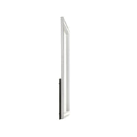 Ruo Dresser Mirror, 40 Inch Square Frame, Low Distortion, Glossy White - BM344860