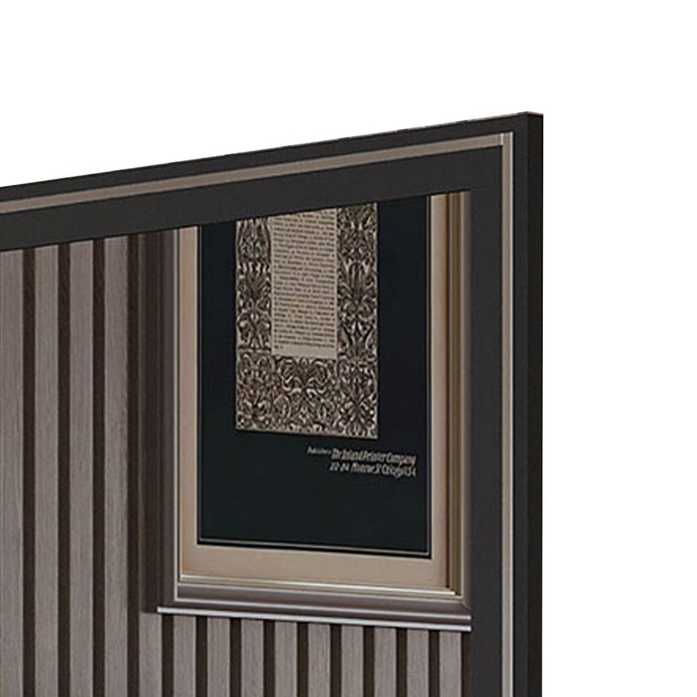Zoe Dresser Mirror, 40 Inch Square Black Laminate, Low Distortion - BM344861
