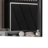 Zoe Dresser Mirror, 40 Inch Square Black Laminate, Low Distortion - BM344861