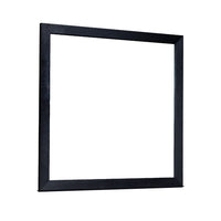 Theo Dresser Mirror, 40 Inch Square Black Frame, Beveled Low Distortion - BM344862