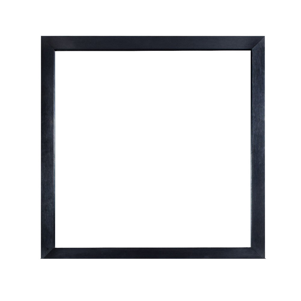 Theo Dresser Mirror, 40 Inch Square Black Frame, Beveled Low Distortion - BM344862