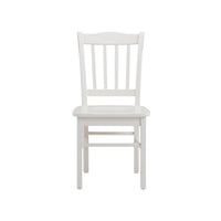 Nova Dining Side Chair Set of 2, Shaker Style, Cream White Wood - BM345250