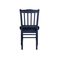 Nova Dining Side Chair Set of 2, Shaker Style, Farmhouse Navy Blue Wood - BM345252