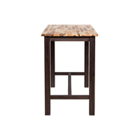 Amber Pub Table, 47 Inch Rectangular Top, Espresso Brown Trestle Base - BM345254