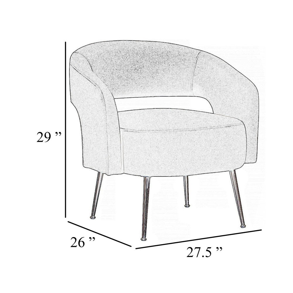 Noel Accent Chair, Curved Open Back, Dark Green Velvet, Gold Metal Legs - BM345367