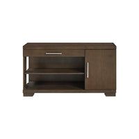 Duny Sofa Console Table, 50 Inch, 1 Drawer with 1 Cabinet, Espresso Brown - BM345389