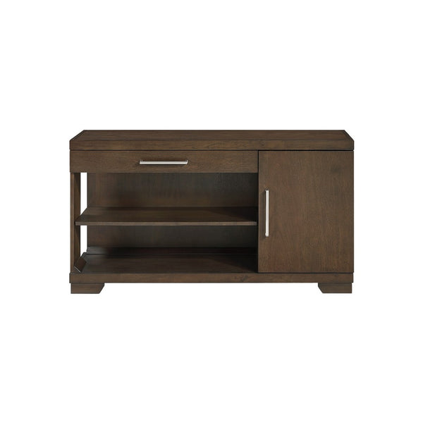 Duny Sofa Console Table, 50 Inch, 1 Drawer with 1 Cabinet, Espresso Brown - BM345389