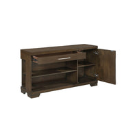 Duny Sofa Console Table, 50 Inch, 1 Drawer with 1 Cabinet, Espresso Brown - BM345389