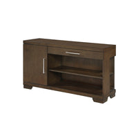 Duny Sofa Console Table, 50 Inch, 1 Drawer with 1 Cabinet, Espresso Brown - BM345389