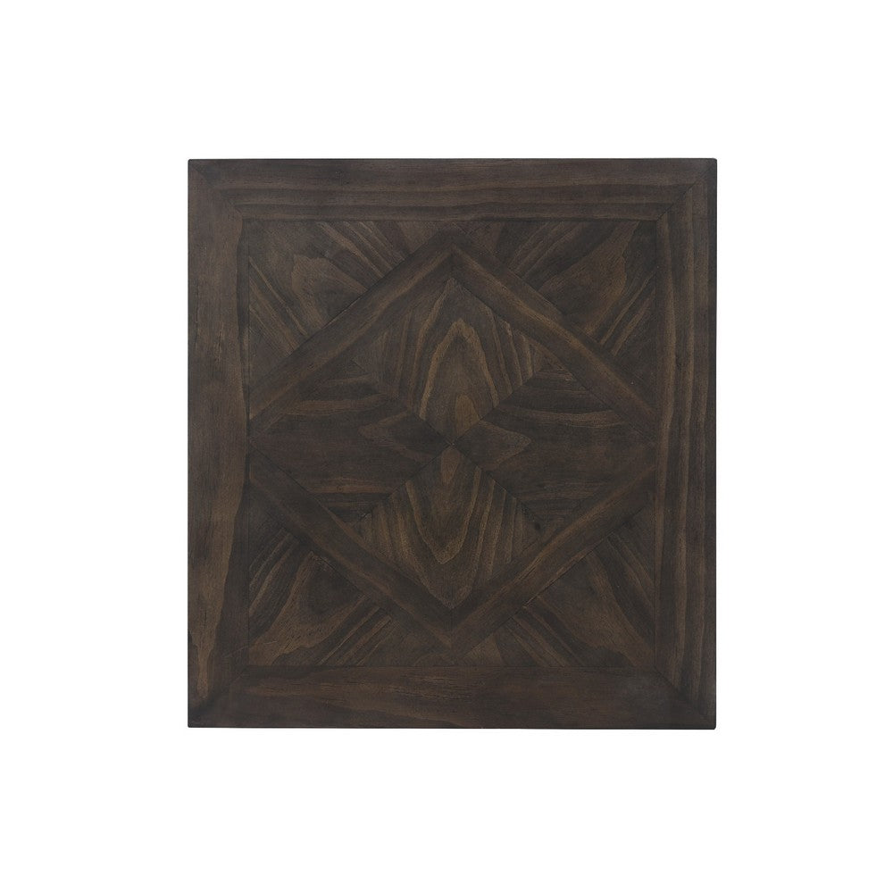 Leky Side End Table, 24 Inch, 1 Drawer with Lower Open Shelf, Brown - BM345392
