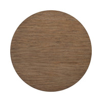 Bly Coffee Table, 42 Inch Round Top, Open X-Base Design, Light Brown - BM345398