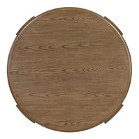 Eli Coffee Table, 40 Inch Round Swivel Top, Lower Open Shelf, Brown - BM345401