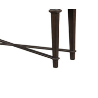 Tabby Sofa Console Table, 56 Inch Top, Cross Stretcher, Espresso Brown - BM345402