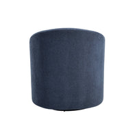 Saho Swivel Accent Chair, Barrel Style, Foam Padded, Modern Blue Boucle - BM345417