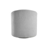Saho Swivel Accent Chair, Barrel Style, Foam Padded, Light Gray Boucle - BM345418