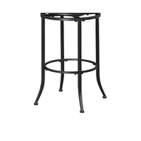 Nira Swivel Bar Height Chair, Brown Faux Leather, Wood Back, Black Metal - BM345428