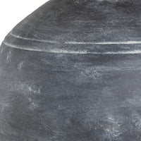 Table Lamp, Off White Linen Shade, Weathered Black Urn Body, 24 Inch - BM346783