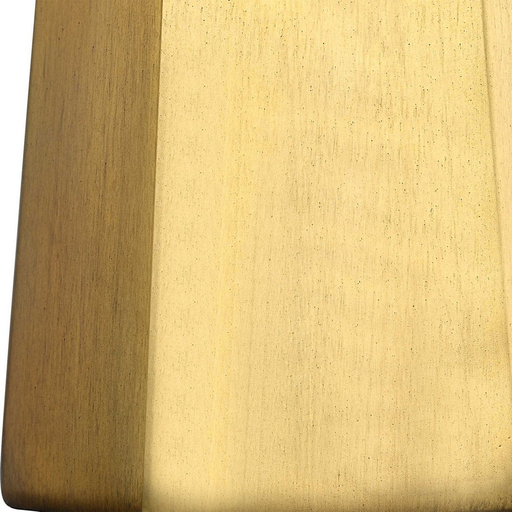 Table Lamp, White Linen Shade, Gold Ceramic Geometric Base, 28 Inch - BM346784