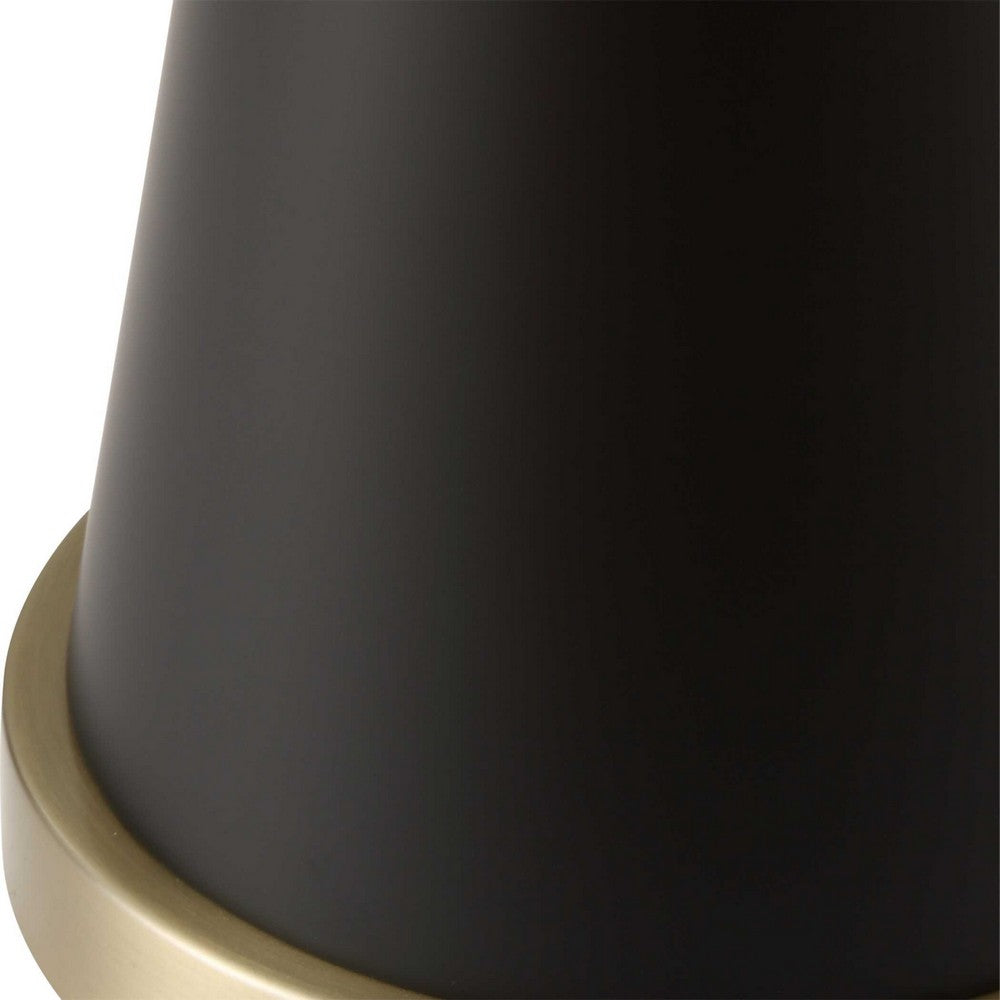 Gek Floor Lamp, Off White Linen Shade, Black Tapered Base, 63 Inch - BM346786