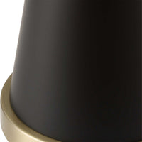 Gek Floor Lamp, Off White Linen Shade, Black Tapered Base, 63 Inch - BM346786