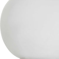 Roe Table Lamp, White Linen Shade, White Gourd Ceramic Body, 26 Inch - BM346792