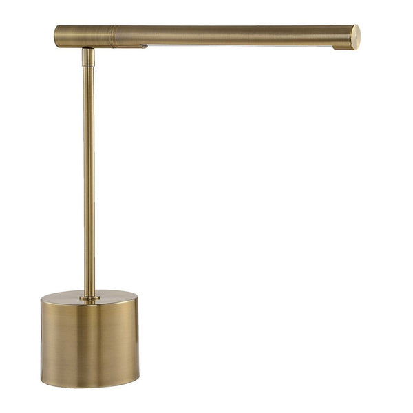 Lra Desk Lamp, Rotating Arm, LED Light System, Antique Brass 17 Inch - BM346793