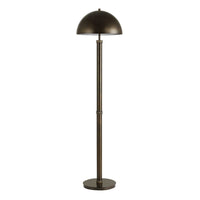 Jesy Modern Floor Lamp with Dome Metal Shade, 59 Inch Dark Bronze - BM346795