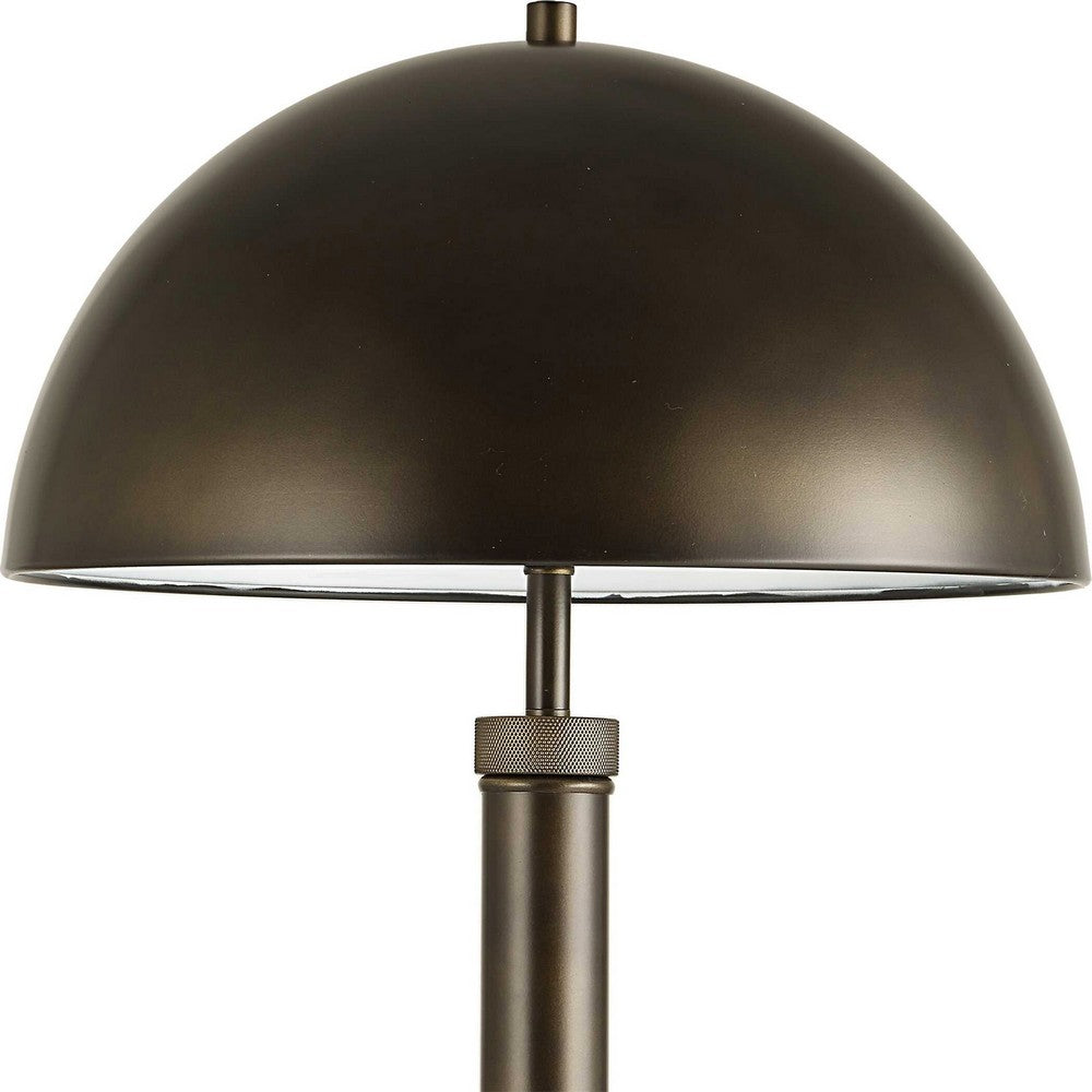 Jesy Modern Floor Lamp with Dome Metal Shade, 59 Inch Dark Bronze - BM346795