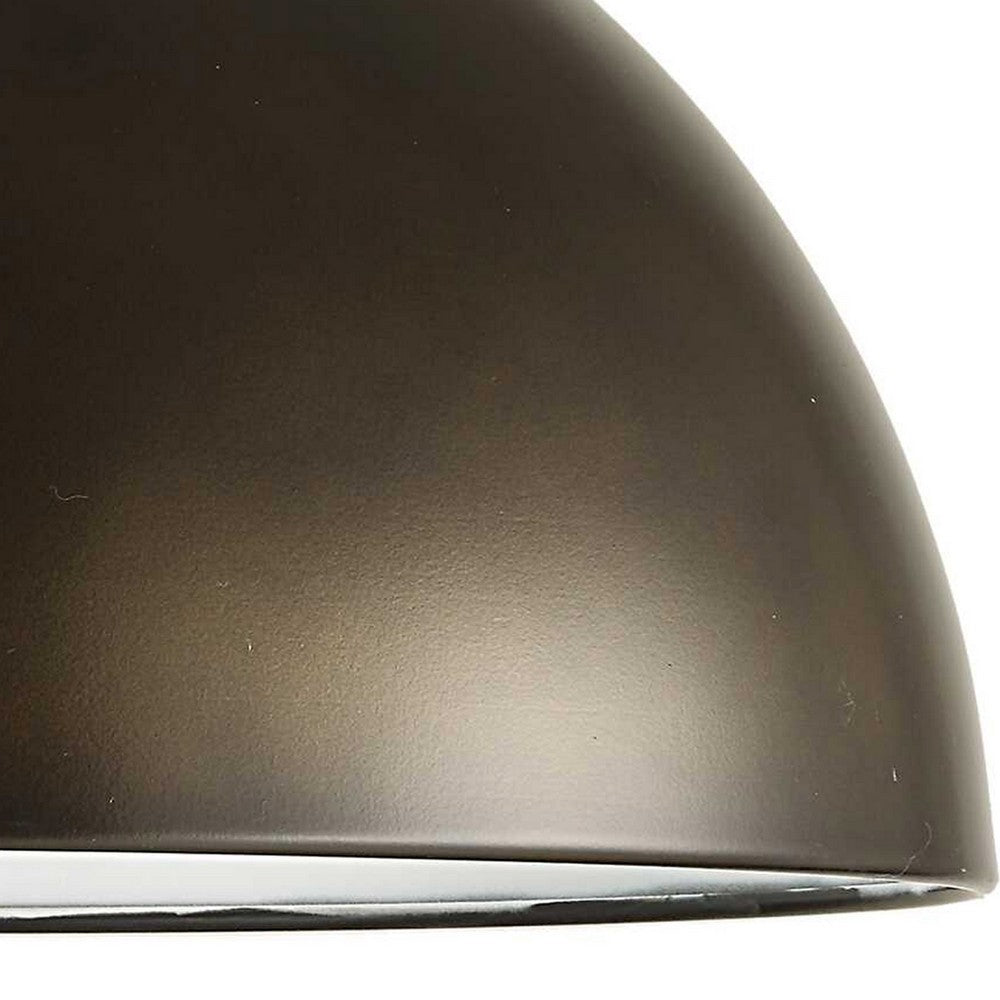 Jesy Modern Floor Lamp with Dome Metal Shade, 59 Inch Dark Bronze - BM346795