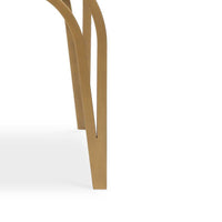Nia Accent Bench, 24 Inch Cream White Cushioned Seat, Antique Brass Iron - BM346813