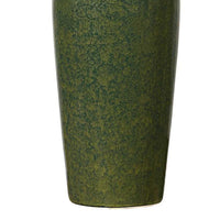 Table Lamp, Beige Linen Shade, Distressed Emerald Green Ceramic 28 Inch - BM346825