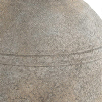 Table Lamp, Earthy Gray Ceramic with Off White Linen Shade, 24 Inch - BM346831