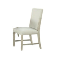 Hagy 7pc Dining Set, Extendable Table, 6 White Chairs, Natural Beige - BM346982