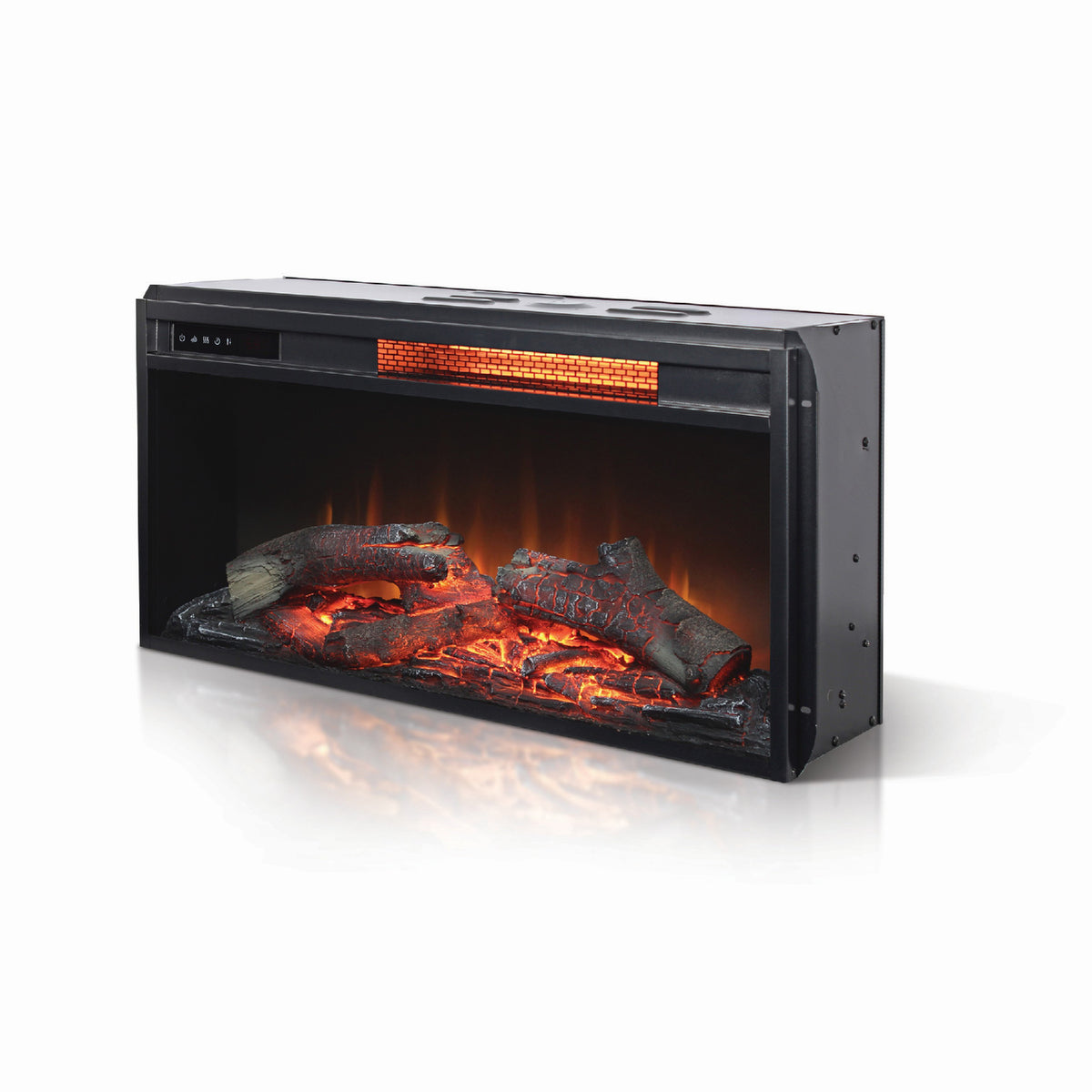 Nex Log Fireplace Insert w Remote Control, 29 Inch, Single Flame Color