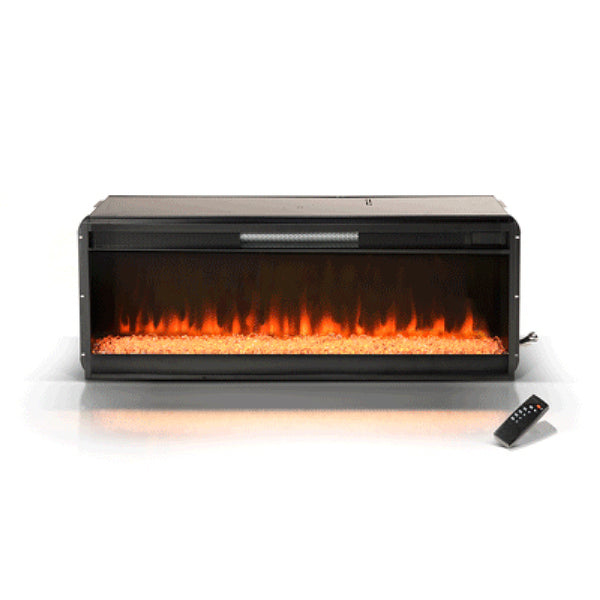 Hemy Electric Crystal Fireplace Insert w Remote, 43 Inch, Ember Design  - BM347046