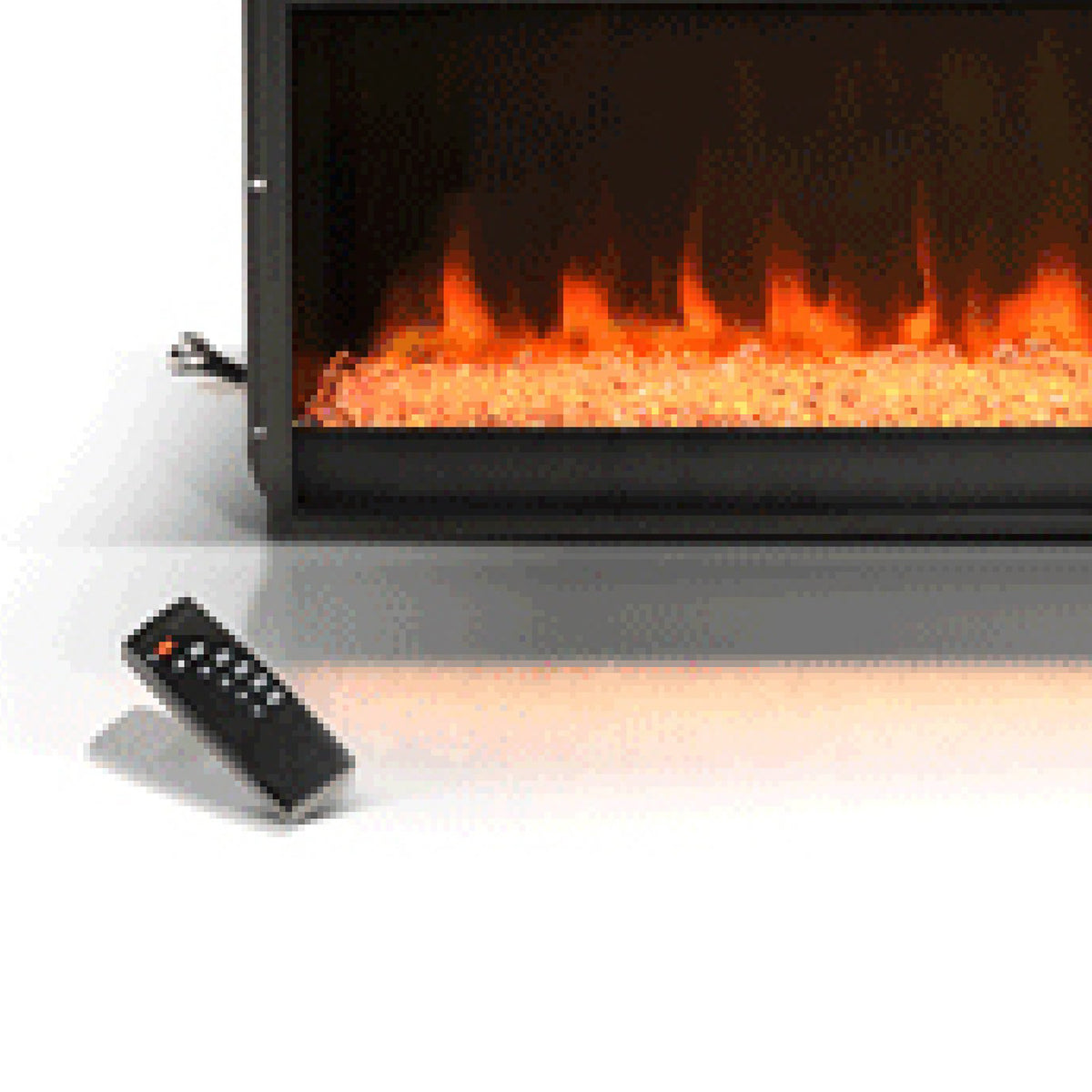 Hemy Electric Crystal Fireplace Insert w Remote, 43 Inch, Ember Design  - BM347046