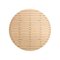 Heya Patio Coffee Table, Brown Acacia Wood, Round 43 Inch Top  - BM347066