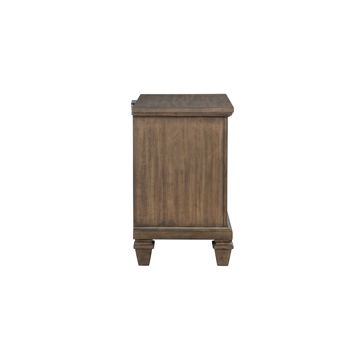 Henry Classic Nightstand, Brown Acacia Wood, 2 Drawers, 29 Inch  - BM347069
