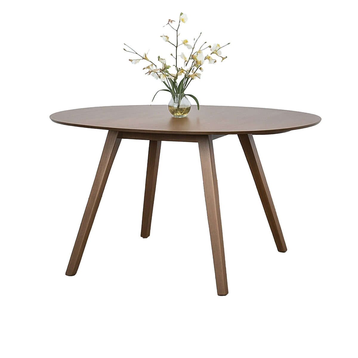 Scar Dining Table, Walnut Brown Rubberwood, 2 Drop Leaves, 36-56 Inch  - BM347070