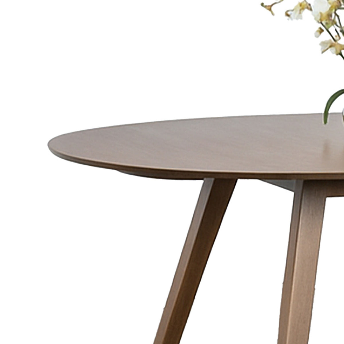 Scar Dining Table, Walnut Brown Rubberwood, 2 Drop Leaves, 36-56 Inch  - BM347070