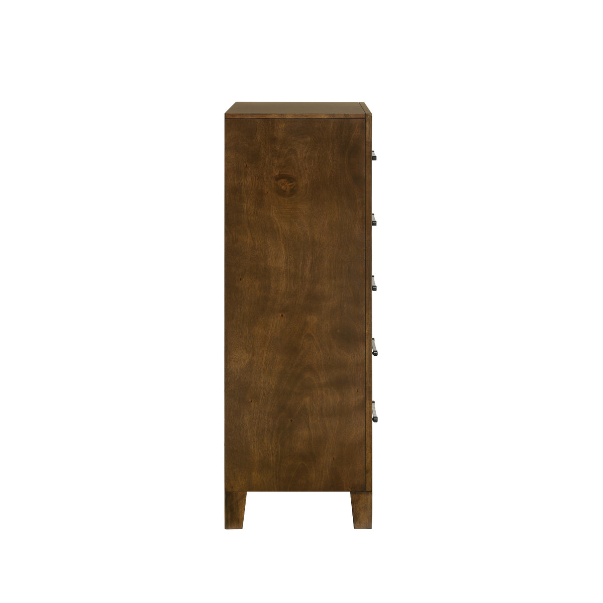 Lary Tall Dresser Chest, Youth bedroom, Walnut Brown, 5 Drawers  - BM347073