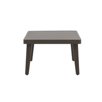 Geny Patio Coffee Table, Brown Aluminum, Rectangular 49 Inch Top  - BM347090