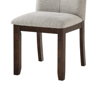 Sifa Dining Side Chair Set of 2, Moonstone Gray Polyester, Tufted Stitch  - BM347102