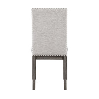 Hoso Dining Side Chair Set of 2, Beige, Wood Frame, Nailhead Trim  - BM347105