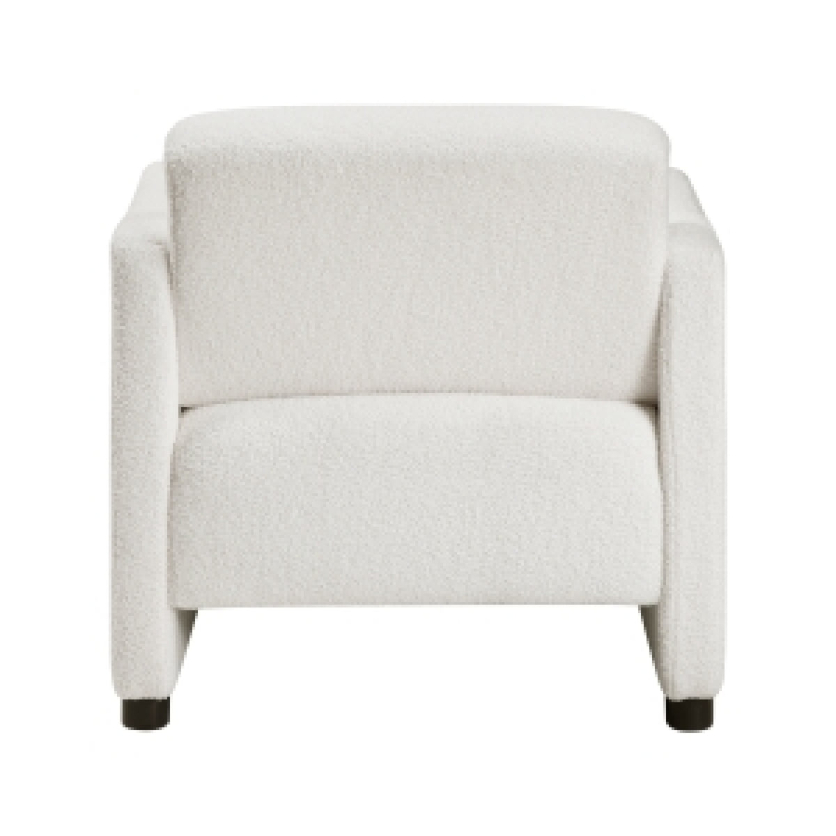 Osy Accent Armchair, Cutout Track Arms, Foam Fill Beige Boucle  - BM347115
