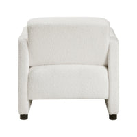 Osy Accent Armchair, Cutout Track Arms, Foam Fill Beige Boucle  - BM347115