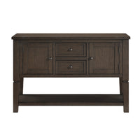Vicy Sideboard Server, 2 Drawers and Cabinets, Espresso Brown 54 Inch  - BM347139