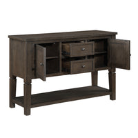 Vicy Sideboard Server, 2 Drawers and Cabinets, Espresso Brown 54 Inch  - BM347139