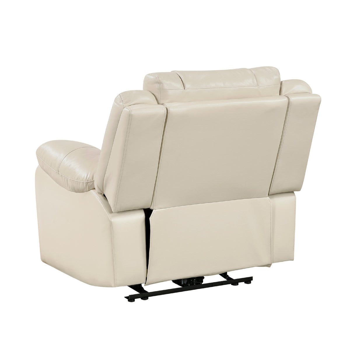 Hem Power Reclining Chair w LED and USB Ports, Beige Faux Leather  - BM347149