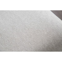 Ramie Side Dining Chair Set of 2, Wingback Chestnut Wood, White Fabric - BM347586